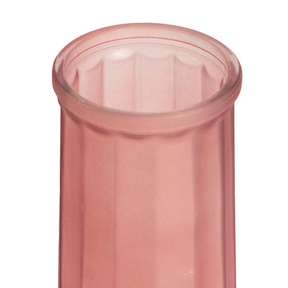 Glass Lynne Conical Vase Matte Pink (9.3x11x24.5cmH)