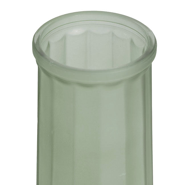 Glass Lynne Conical Vase Matte Sage (9.3x11x24.5cmH)