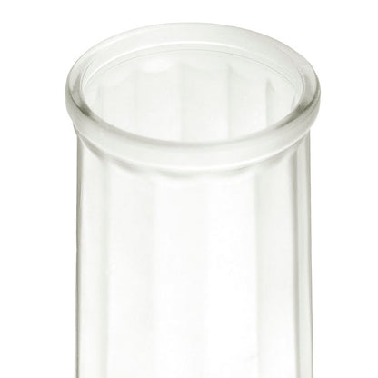 Glass Lynne Conical Vase Matte White (9.3x11x24.5cmH)