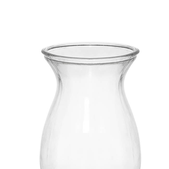 Glass Ginger Flared Vase Clear (13Dx20.5cmH)