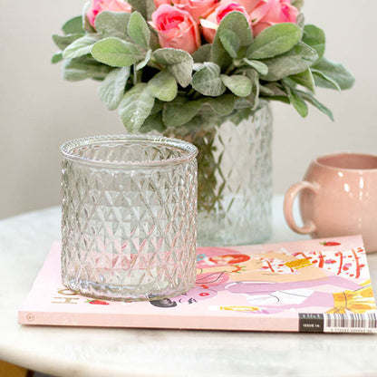 Glass Ann Maggie Vase Clear (12Dx12cmH)