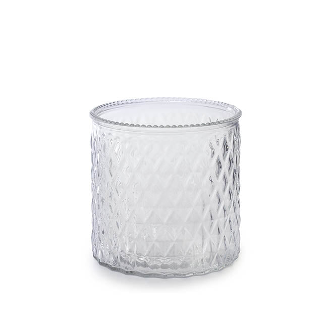 Glass Ann Maggie Vase Clear (15Dx15cmH)