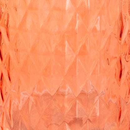 Glass Ann Maggie Vase Peach (15Dx15cmH)