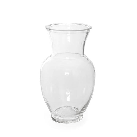 Glass Ginger Lily Vase Clear (13DX22cmH)