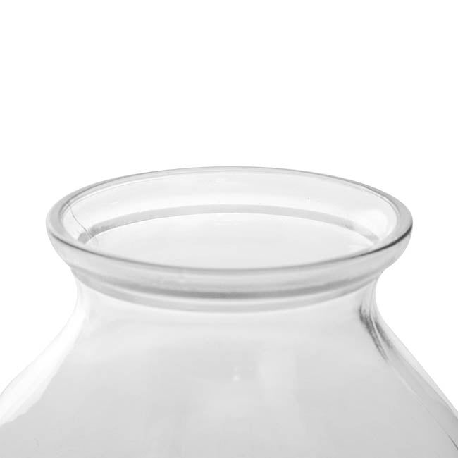 Glass Rosy Posy Vase Clear (15.3DX12.2cmH)