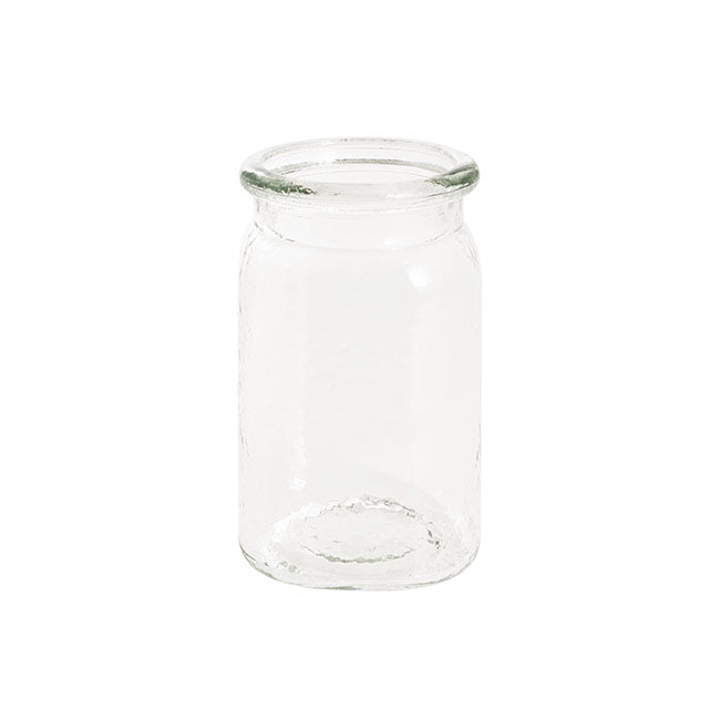 Glass Valley Jar Large Clear (9.5x16.5cmH)