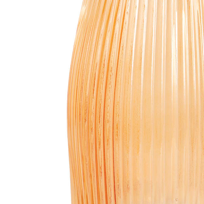 Glass Paige Vase Apricot Small (7TDx8.5BDx20cmH)