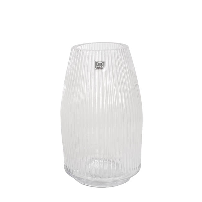 Glass Paige Vase Clear Small (7TDx8.5BDx20cmH)