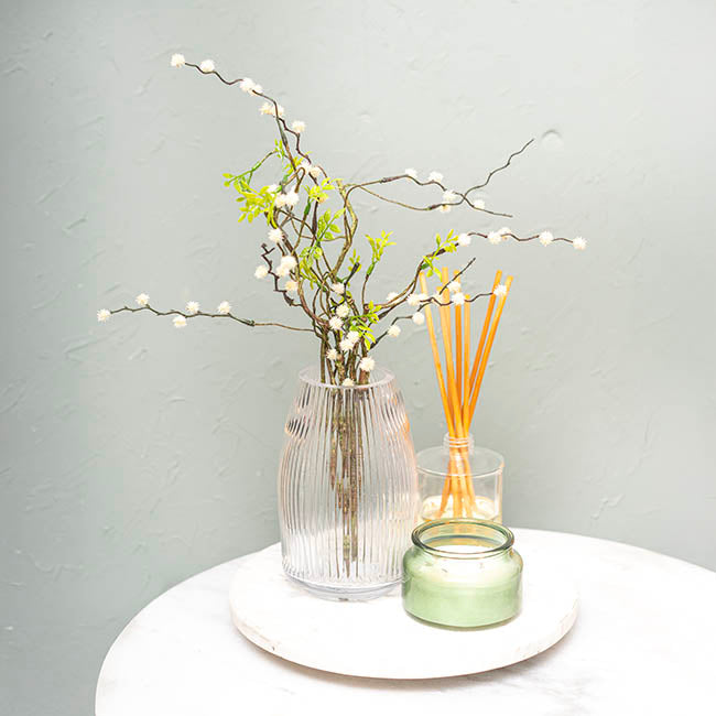 Glass Paige Vase Clear Small (7TDx8.5BDx20cmH)