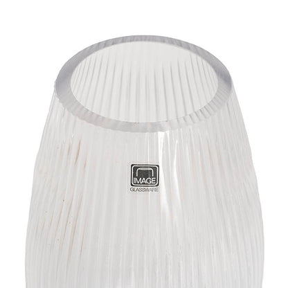 Glass Paige Vase Clear Small (7TDx8.5BDx20cmH)