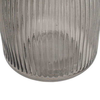 Glass Paige Vase Grey Small (7TDx8.5BDx20cmH)