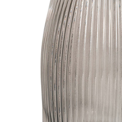 Glass Paige Vase Grey Small (7TDx8.5BDx20cmH)