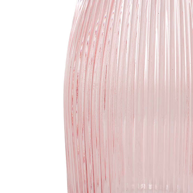 Glass Paige Vase Pink Small (7TDx8.5BDx20cmH)