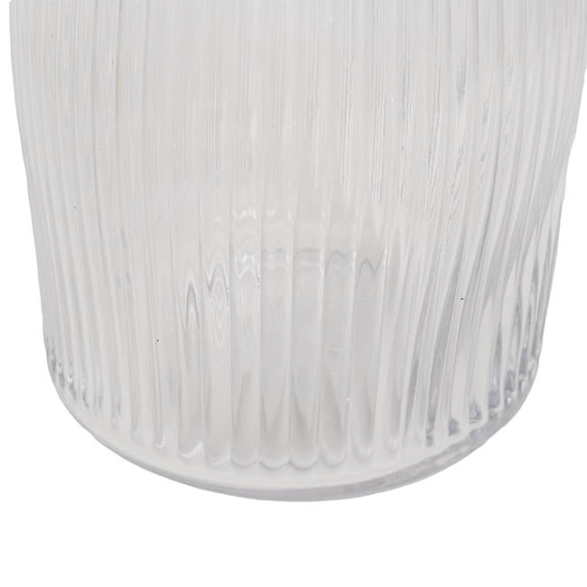Glass Paige Vase Clear Medium (9TDx10BDx25cmH)