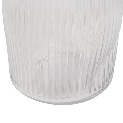 Glass Paige Vase Clear Medium (9TDx10BDx25cmH)