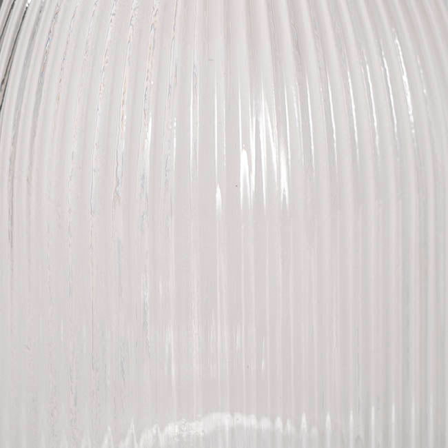 Glass Belly Posy Vase Clear (12x18.5cmH)