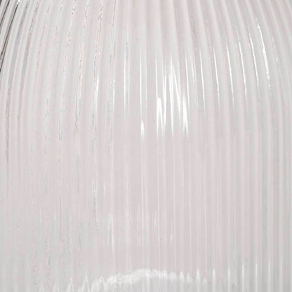 Glass Belly Posy Vase Clear (12x18.5cmH)
