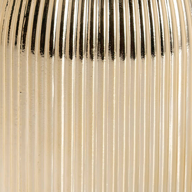 Glass Belly Posy Vase Gold (12x18.5cmH)