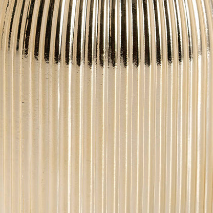 Glass Belly Posy Vase Gold (12x18.5cmH)
