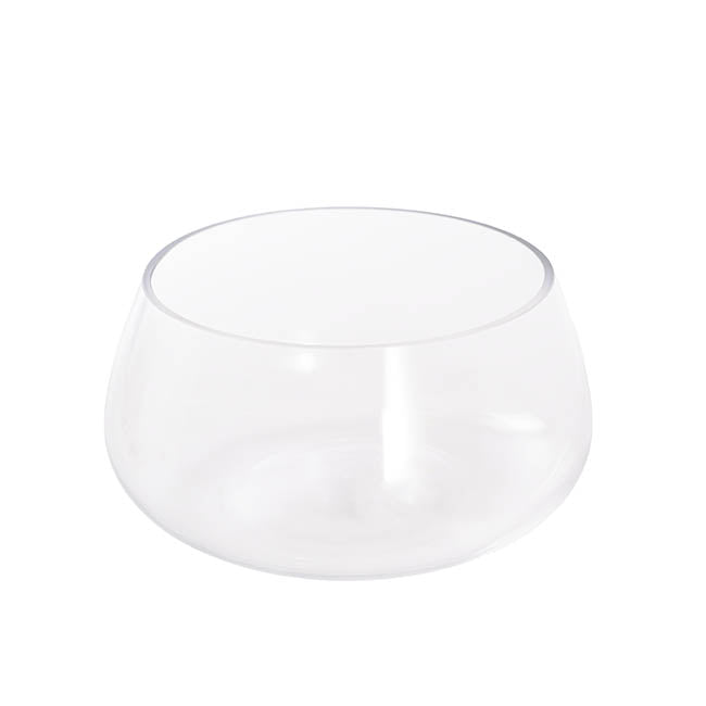 Glass ikebana Bowl Clear (25x13cmH)