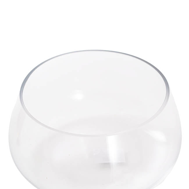 Glass ikebana Bowl Clear (25x13cmH)