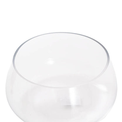Glass ikebana Bowl Clear (25x13cmH)