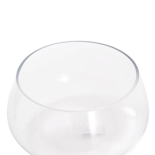Glass ikebana Bowl Clear (25x13cmH)