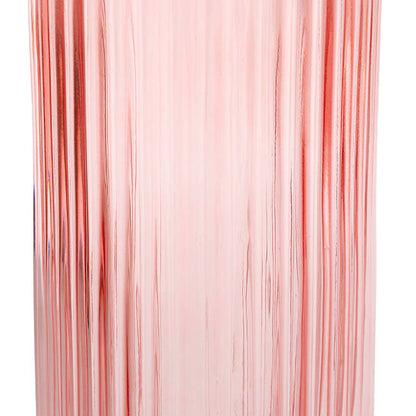 Glass Ribbed Cylinder Tall Vase Dusty Pink (12x30cmH)
