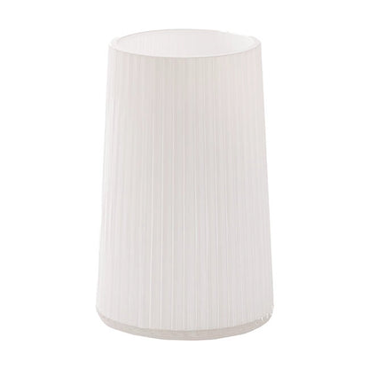 Glass Ribbed Cone Vase White (13x9TDx20cmH)