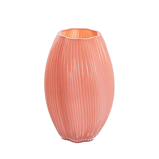 Glass Candy Vase Solid Dusty Pink (20x28cmH)