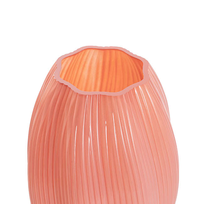 Glass Candy Vase Solid Dusty Pink (20x28cmH)