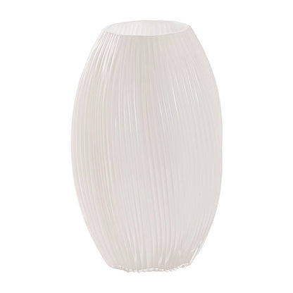Glass Candy Vase Solid White (20x8TDx28cmH)