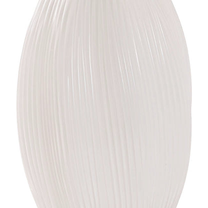 Glass Candy Vase Solid White (20x8TDx28cmH)