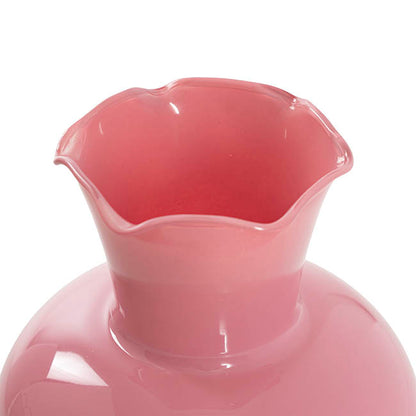Glass Pomegranate Posy Vase Solid Peach (17x20cmH)