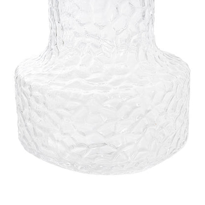 Glass Vintage Hammered Vase Clear (9x15x18cmH)