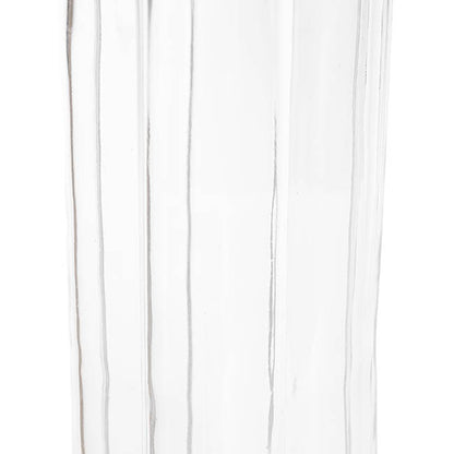 Glass Petal Vase Clear (10x25cmH)
