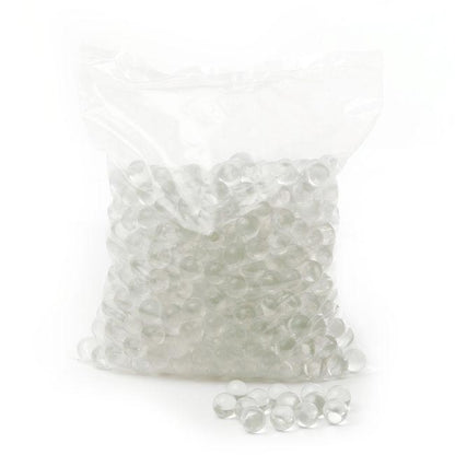 Glass Marbles 16mmD Clear 375pcs (1.8KG Bag)
