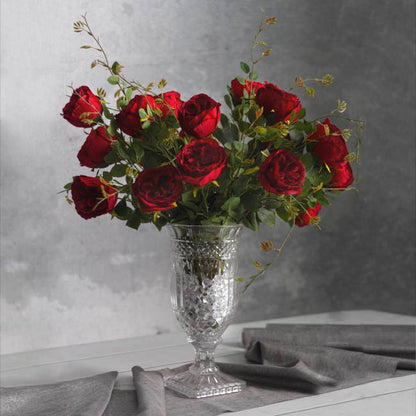 Versailles Crystal Glass Vase Clear (16Dx33cmH)