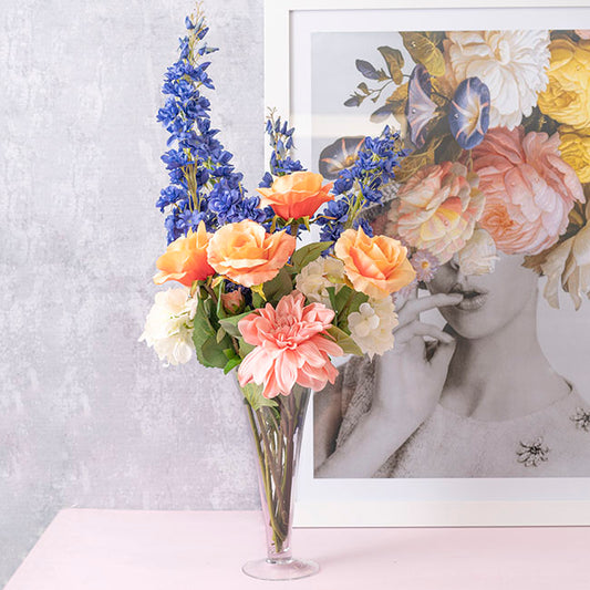 Glass Julep Vase Clear (13Dx30cmH)