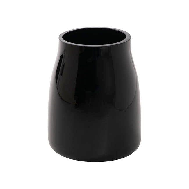 Glass Stella Physique Posy 1 Vase Black (9.5TDx11.5BDx16cmH)