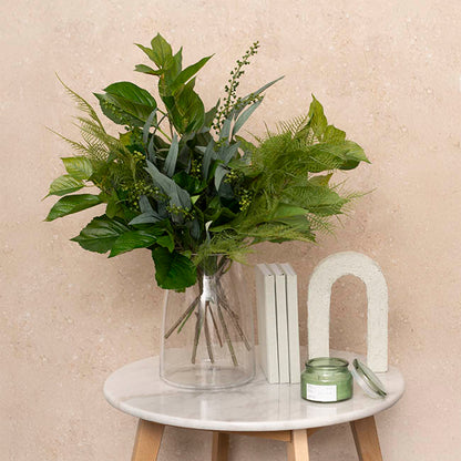 Glass Stella Physique Posy Vase Clear (10TDx12BDx18cmH)