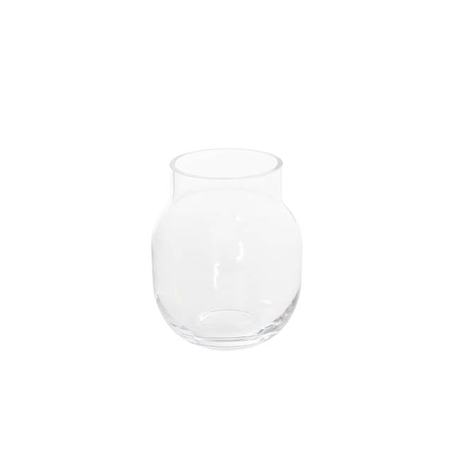 Glass Gia Vase Clear (11x13cmH)