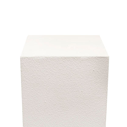 Fibreglass Plinth Square Limestone White (32x32x71cmH)