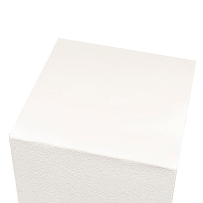Fibreglass Plinth Square Limestone White (32x32x71cmH)
