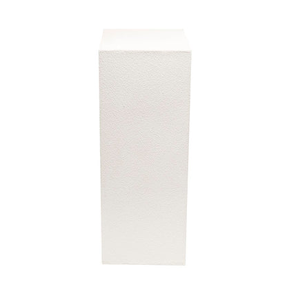 Fibreglass Plinth Square Limestone White (33x33x90cmH)