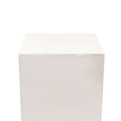 Fibreglass Plinth Square Limestone White (33x33x90cmH)