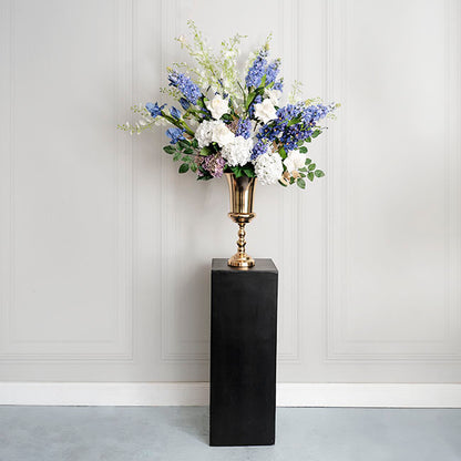 Fibreglass Plinth Square Matte Black (33x33x90cmH)