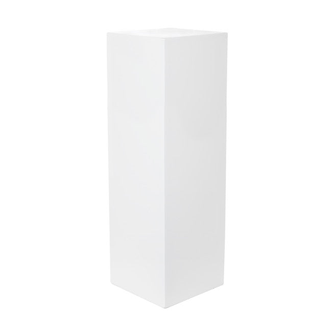 Fibreglass Plinth Square Gloss White (33x33x90cmH)