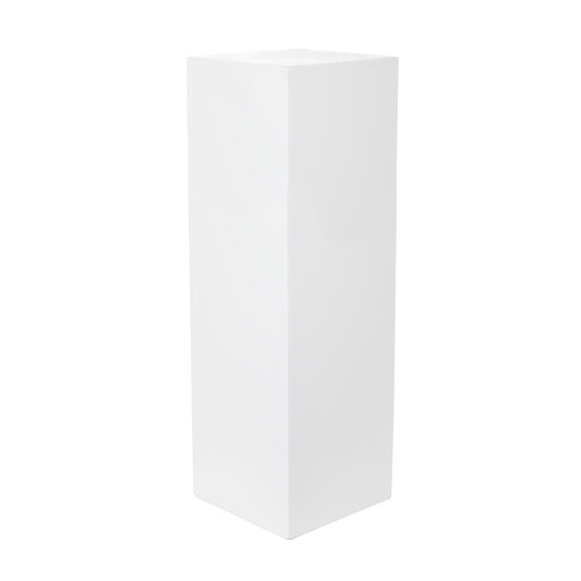 Fibreglass Plinth Square Gloss White (33x33x90cmH)