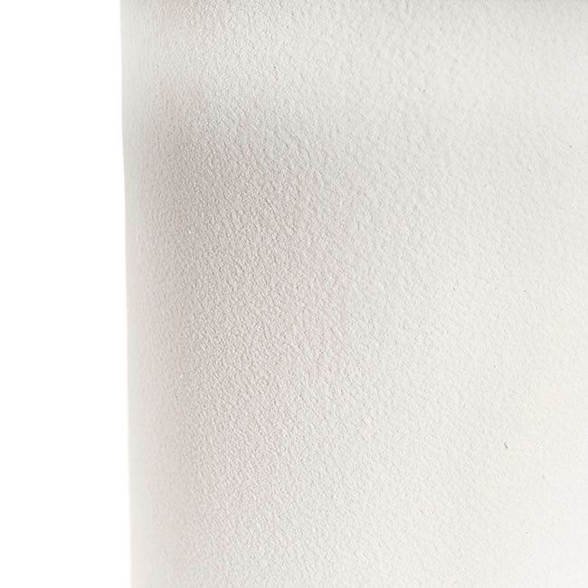Fibreglass Plinth Round Limestone White (33cmDx41cmH)